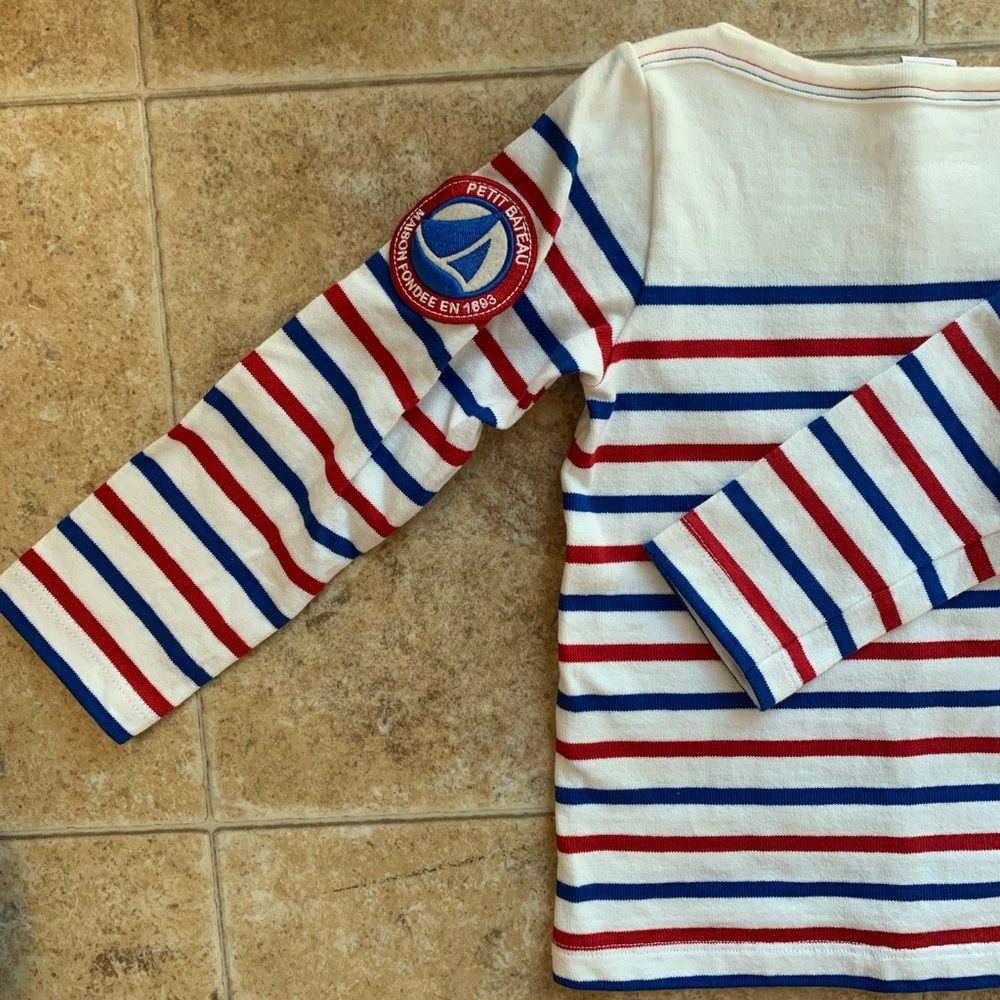 Petite Bateau Boys Nautical Stripe Cotton Sweater